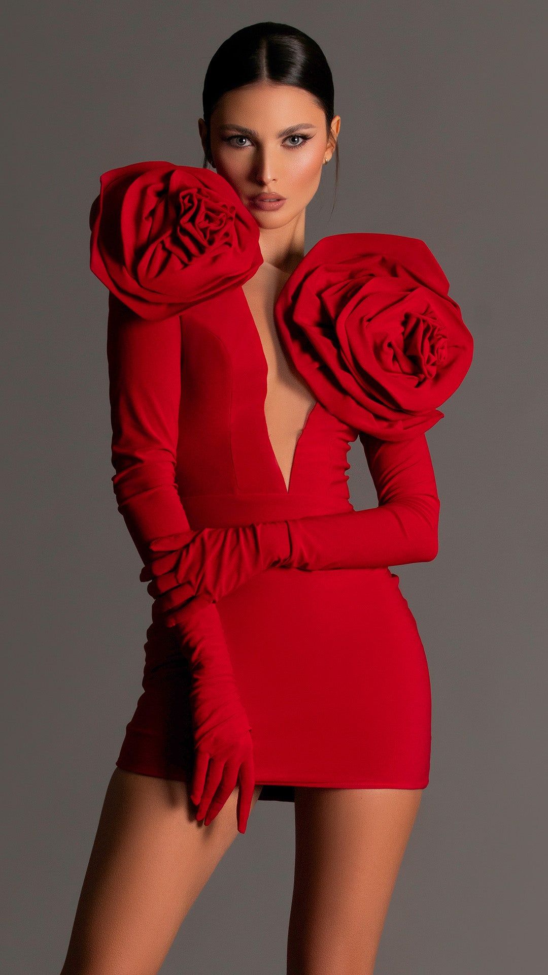 Lavinia - Red Short Dress