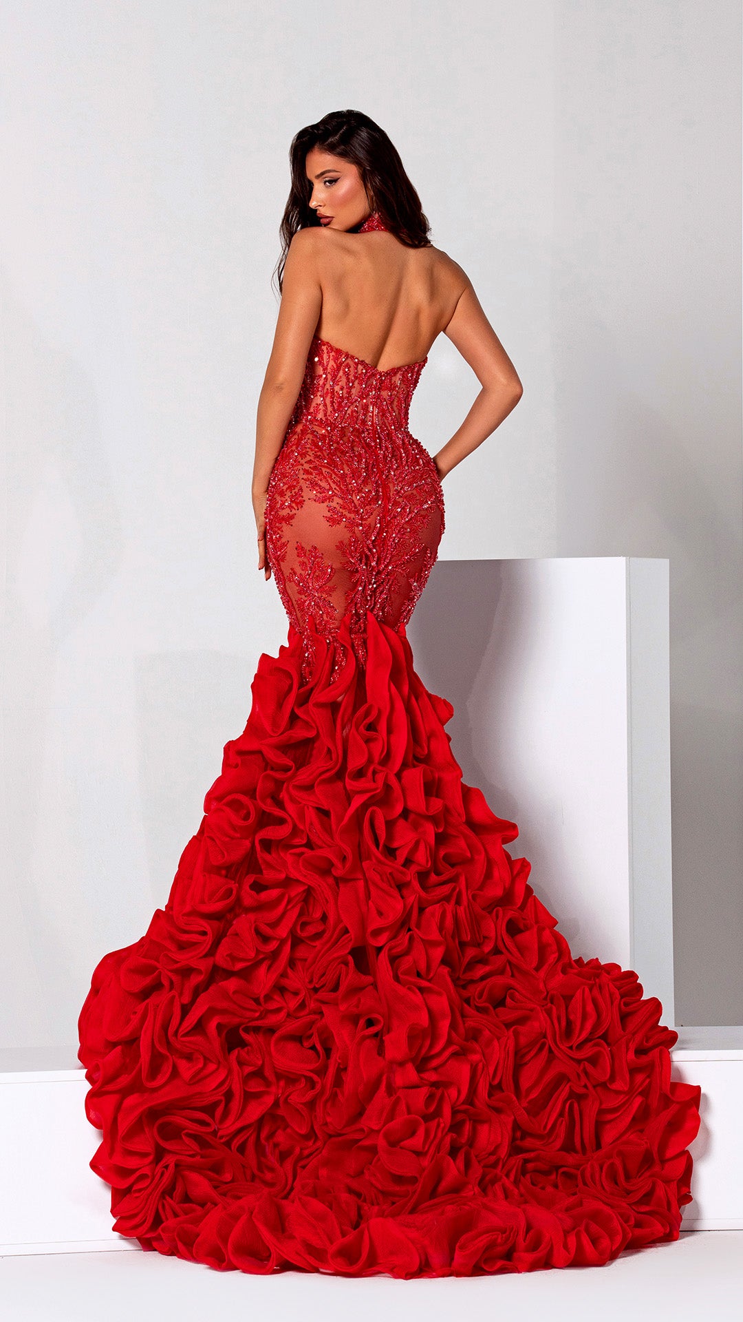 Epitome of Opulence - Red Long Dress
